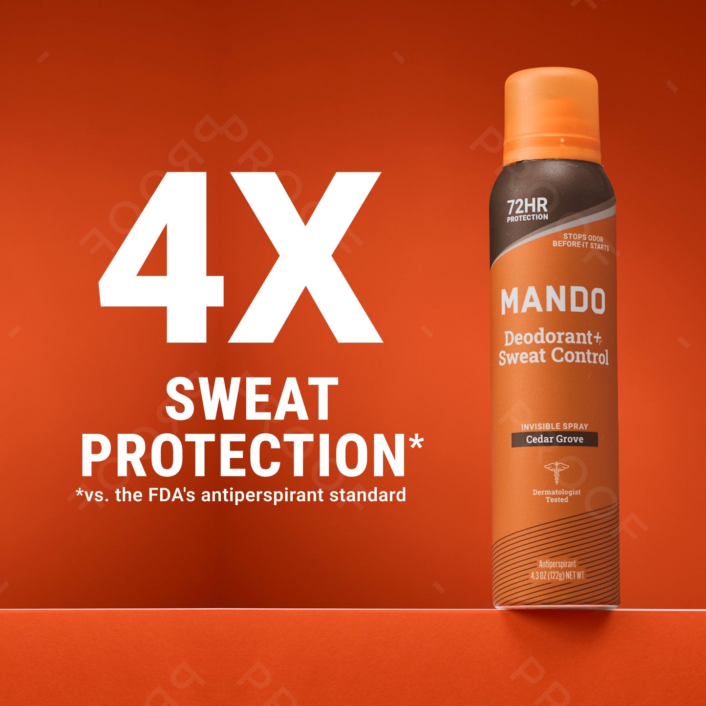 Mando Men Sweat Control Deodorant Spray - Cedar Grove