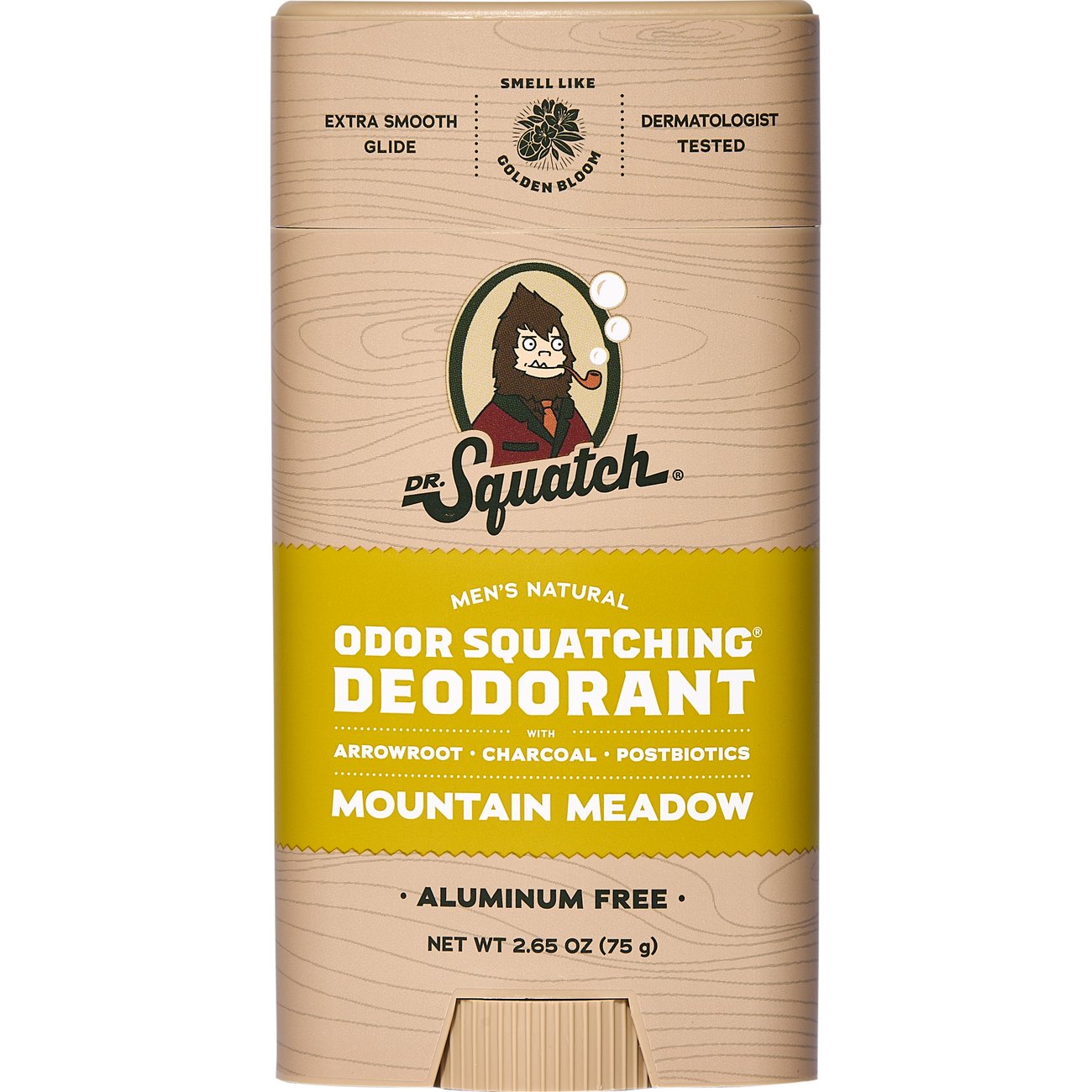 Dr. Squatch Men's Natural Odor Squatching Aluminum Free Deodorant Solid - Mountain Meadow