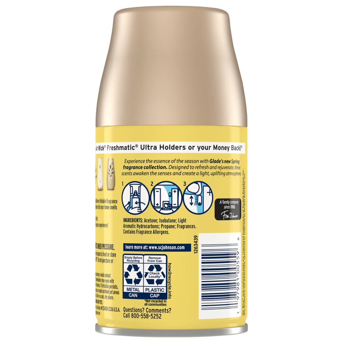 Glade Large Automatic Spray Refill - Lemon Zest And Poppy
