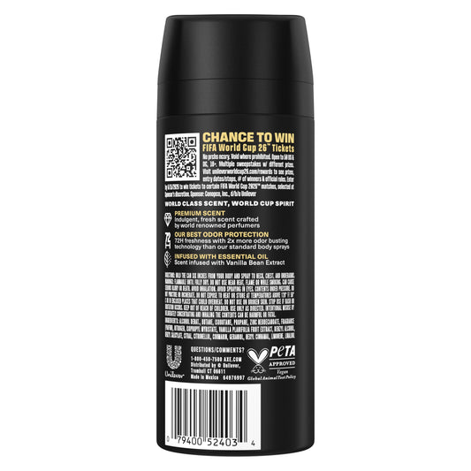 AXE 72 Hr Fine Fragrance Collection Aluminum Free Body Spray - Midnight Amber