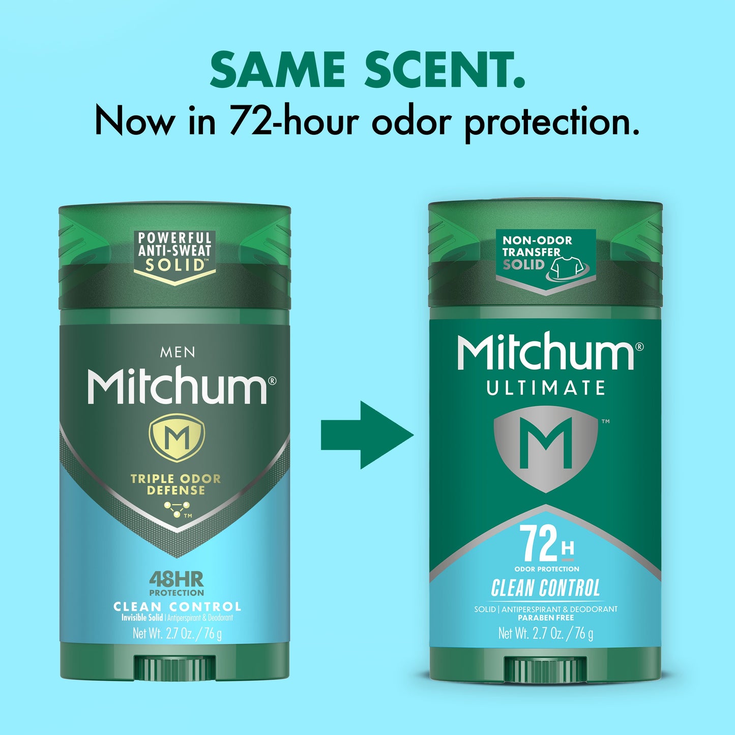 Mitchum Men's 72 hr Ultimate Antiperspirant Deodorant Solid - Clean Control