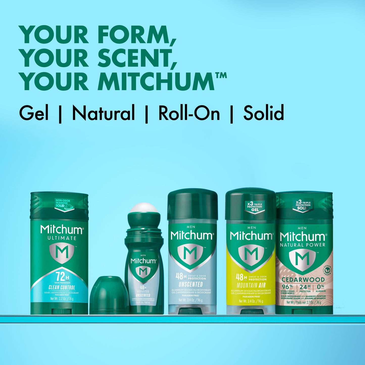 Mitchum Men's 72 hr Ultimate Antiperspirant Deodorant Solid - Clean Control