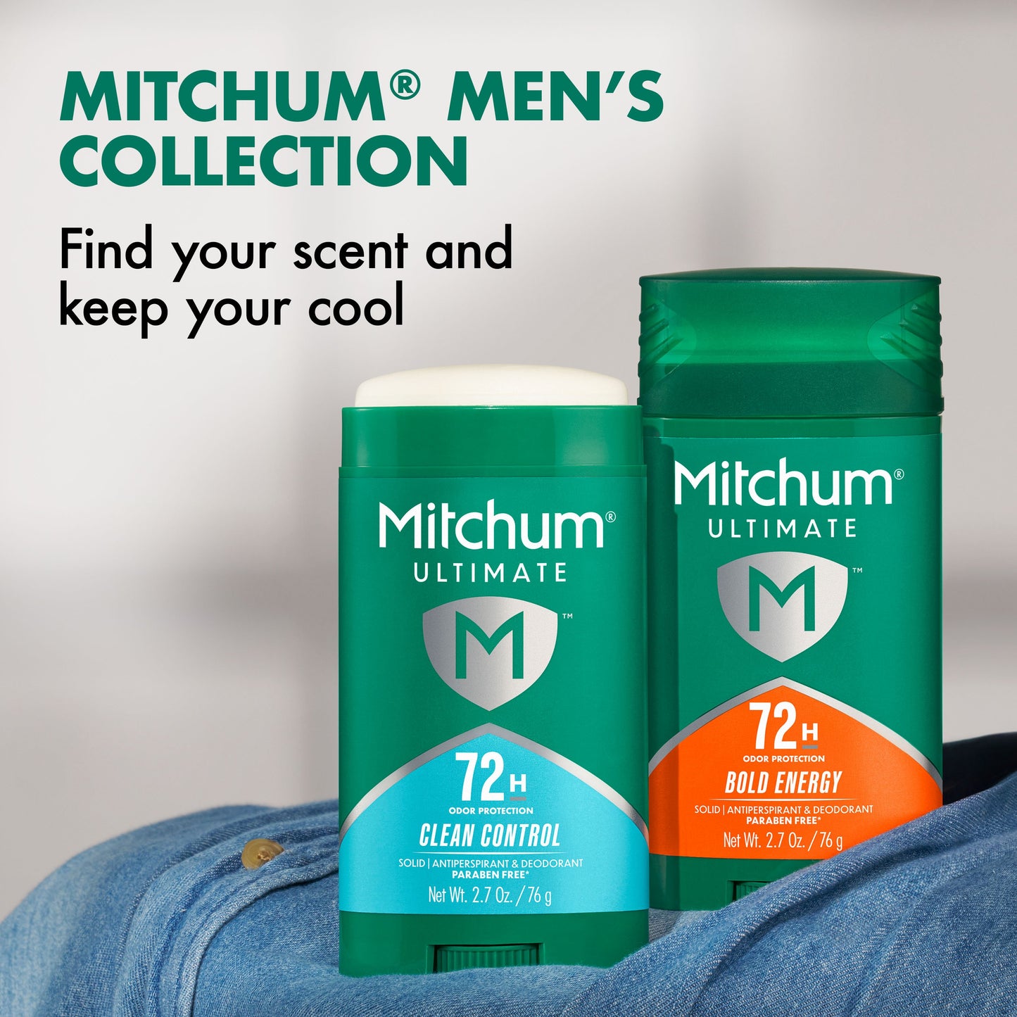 Mitchum Men's 72 hr Ultimate Antiperspirant Deodorant Solid - Clean Control