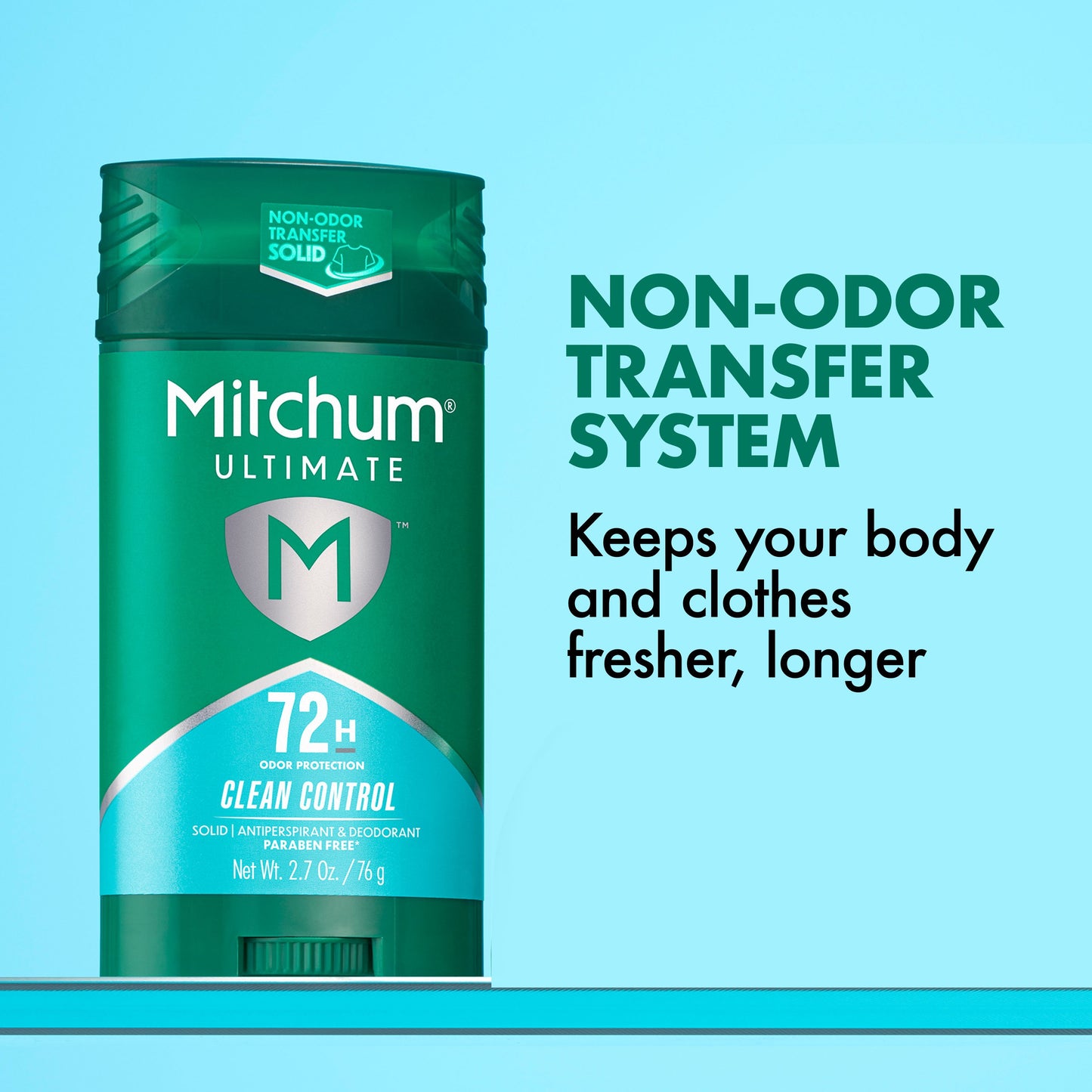 Mitchum Men's 72 hr Ultimate Antiperspirant Deodorant Solid - Clean Control