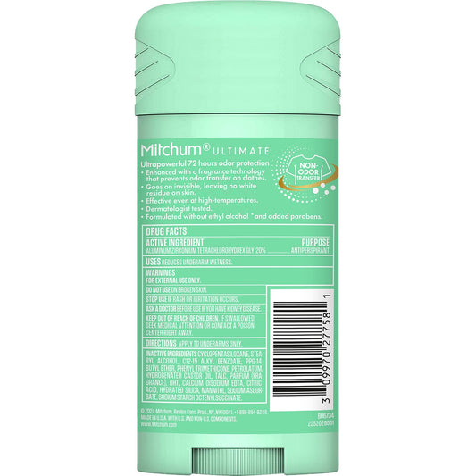 Mitchum Women's 72 hr Ultimate Antiperspirant Deodorant Solid - Pure Fresh