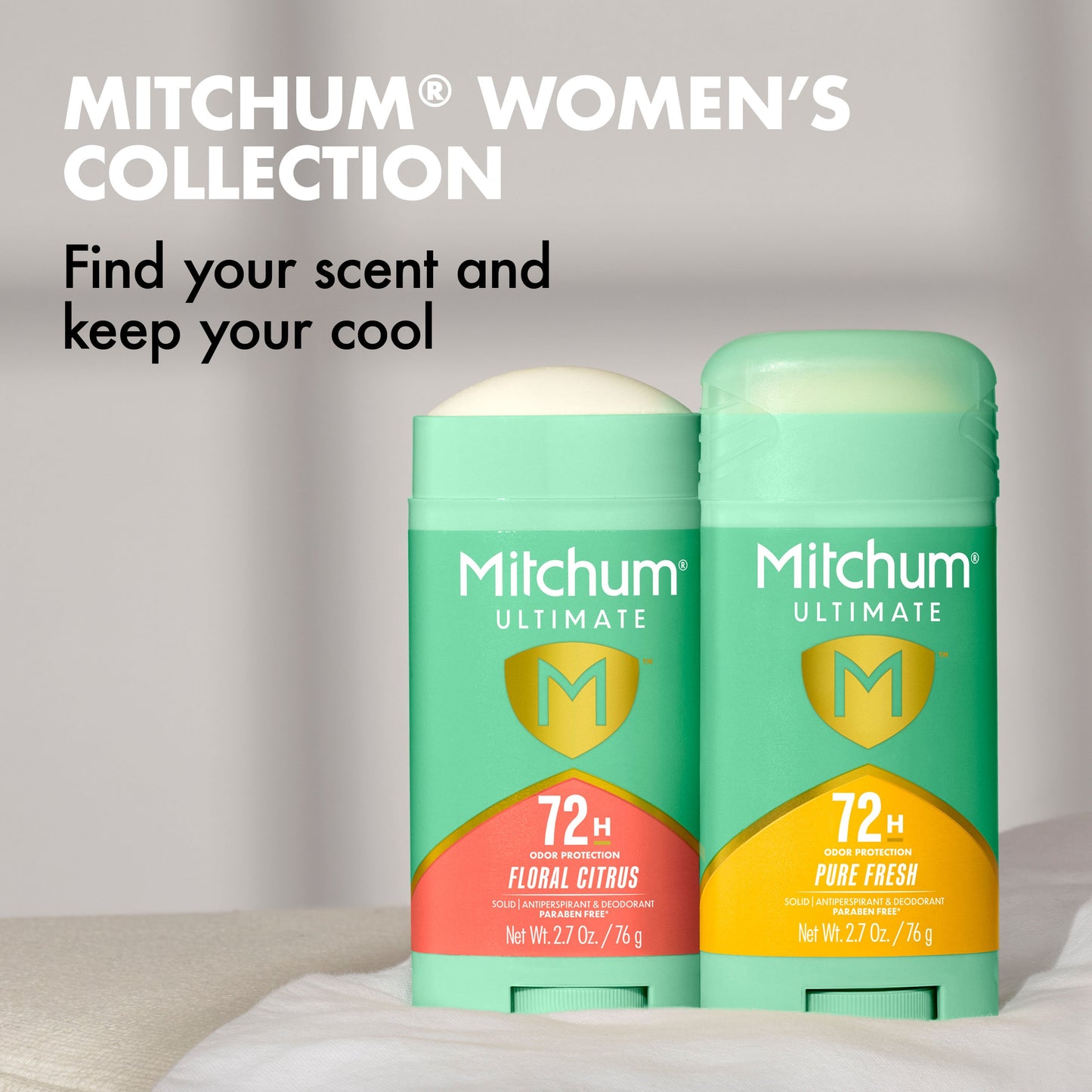 Mitchum Women's 72 hr Ultimate Antiperspirant Deodorant Solid - Pure Fresh