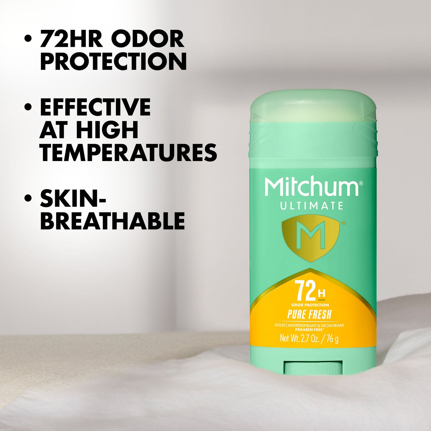 Mitchum Women's 72 hr Ultimate Antiperspirant Deodorant Solid - Pure Fresh