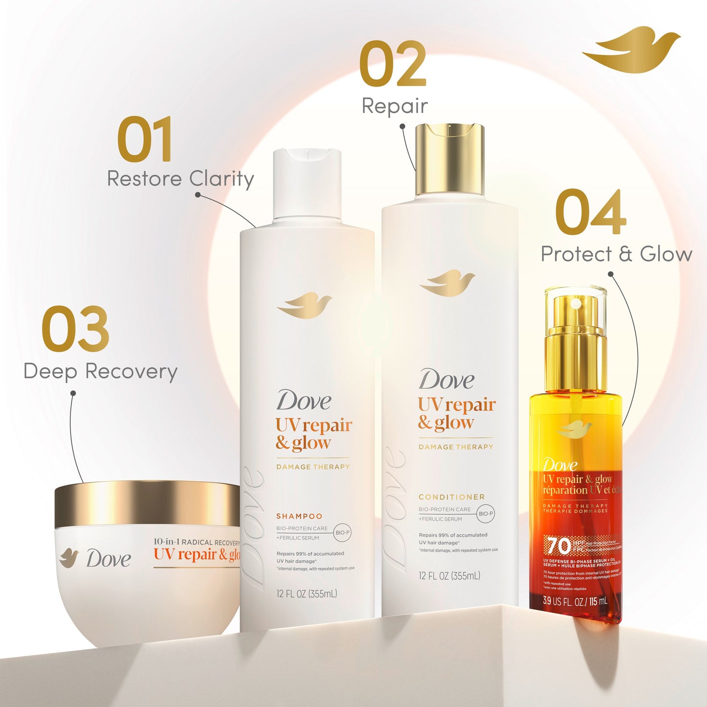 Dove Damage Therapy Conditioner UV Repair & Glow