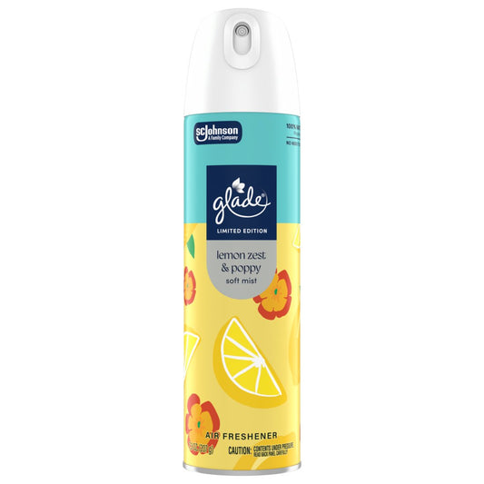 Glade Air Freshener Room Spray - Lemon Zest & Poppy