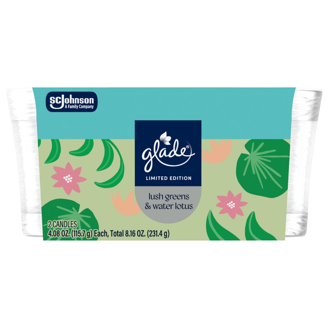 Glade Candles - Lush Greens & Water Lotus, 2 pk