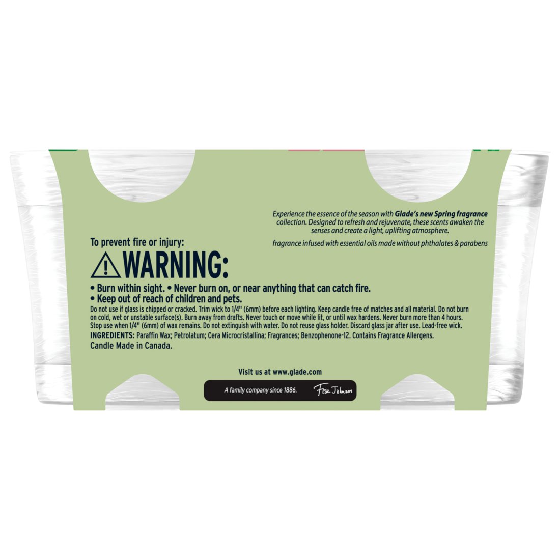 Glade Candles - Lush Greens & Water Lotus, 2 pk