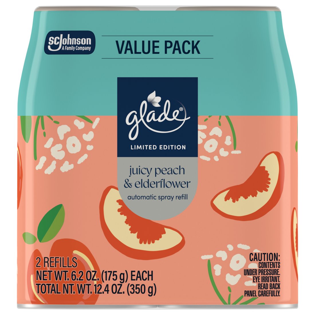 Glade Automatic Refill Spray Value Pack - Juicy Peach & Elderflower