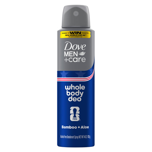 Dove Men+Care Limited Edition Fifa Whole Body Deodorant Spray - Bamboo & Aloe