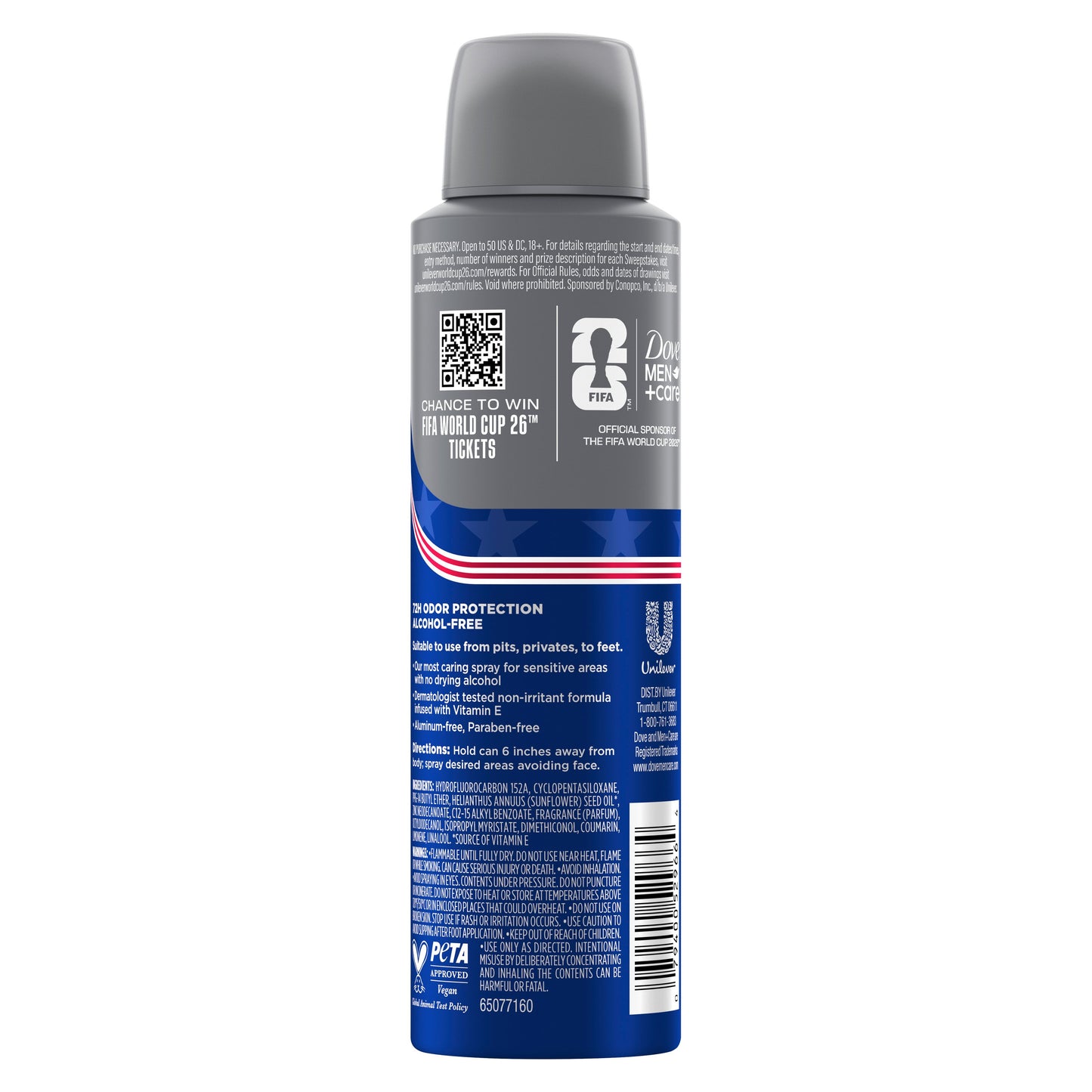Dove Men+Care Limited Edition Fifa Whole Body Deodorant Spray - Bamboo & Aloe