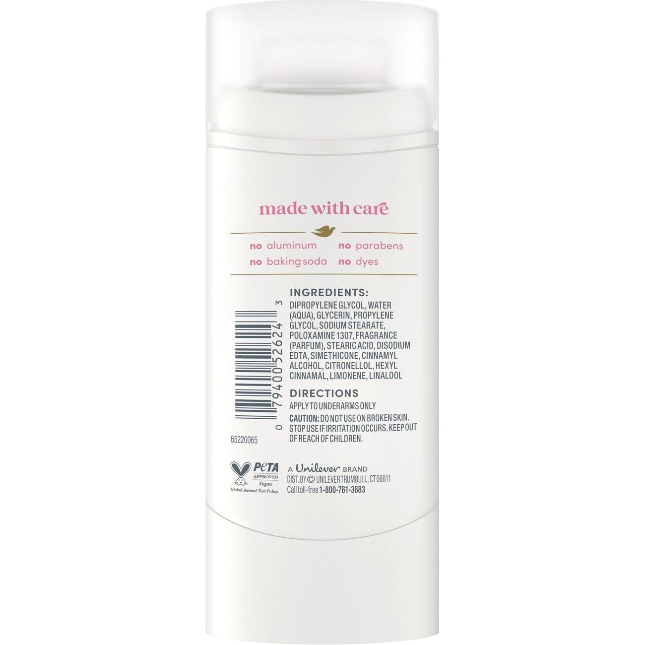 Dove Women Aluminum Free Deodorant Solid - Rose Mist