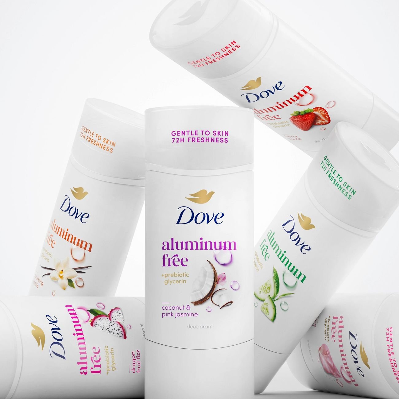 Dove Women Aluminum Free Deodorant Solid - Rose Mist