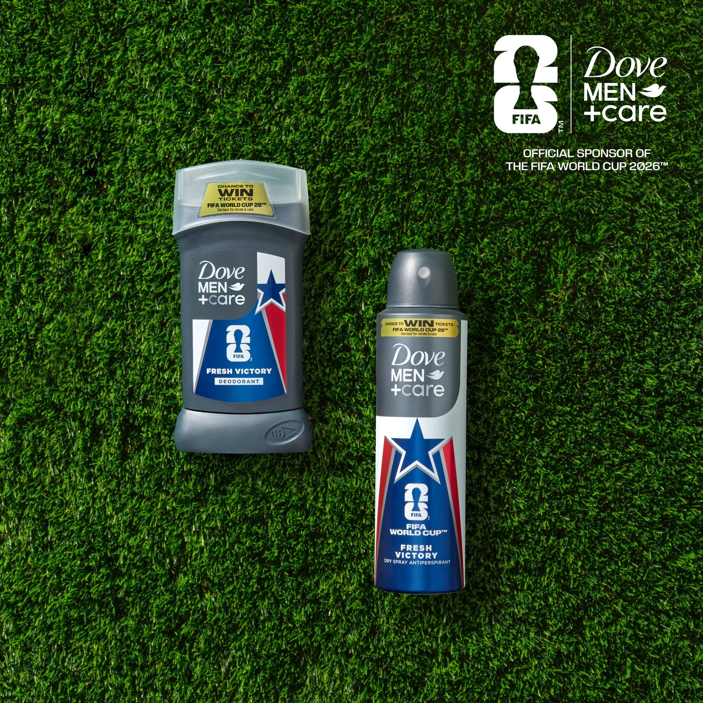 Dove Men+Care Limited Edition Fifa Antiperspirant Dry Spray Deodorant - Fresh Victory