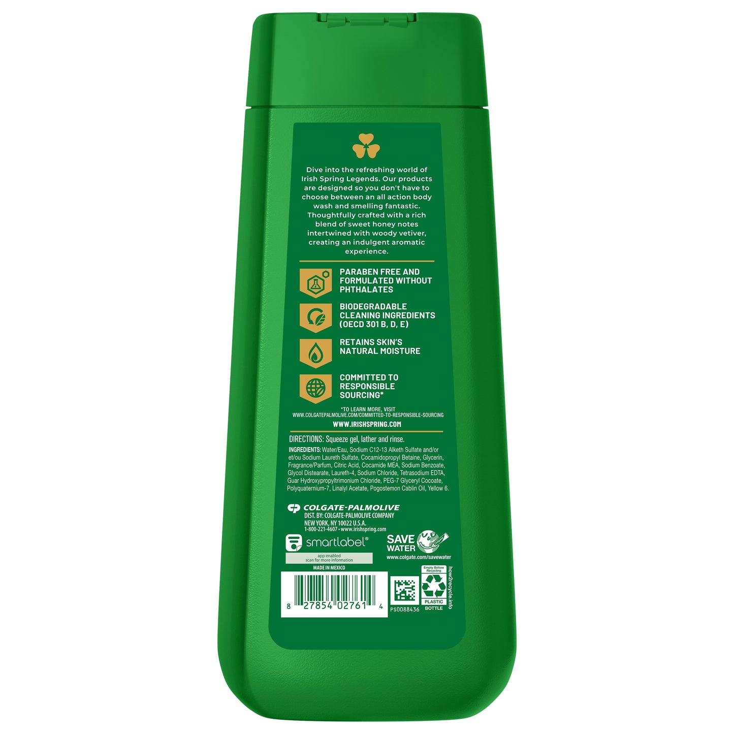 Irish Spring Men's 5-in-1 Body Wash - Golden Honey & Vetiver