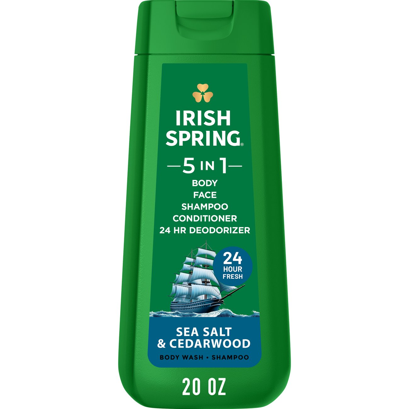 Irish Spring Men's 5-in-1 Body Wash - Sea Salt & Cedarwood