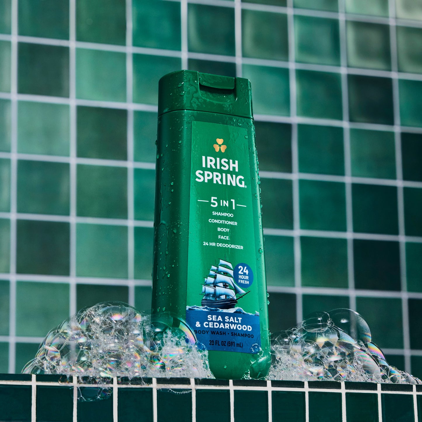 Irish Spring Men's 5-in-1 Body Wash - Sea Salt & Cedarwood