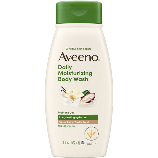 Aveeno Daily Moisturizing Sensitive Skin Oat Body Wash - Cocoa Butter & Vanilla
