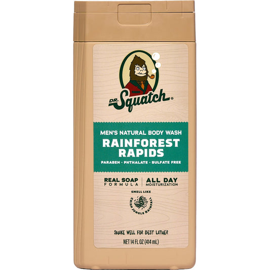 Dr. Squatch Men's Natural Body Wash - Rainforest Rapids