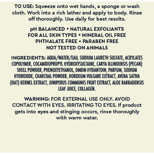 On Tap Grooming Invigorating Detox Exfoliating Body Wash - Gin & Juniper