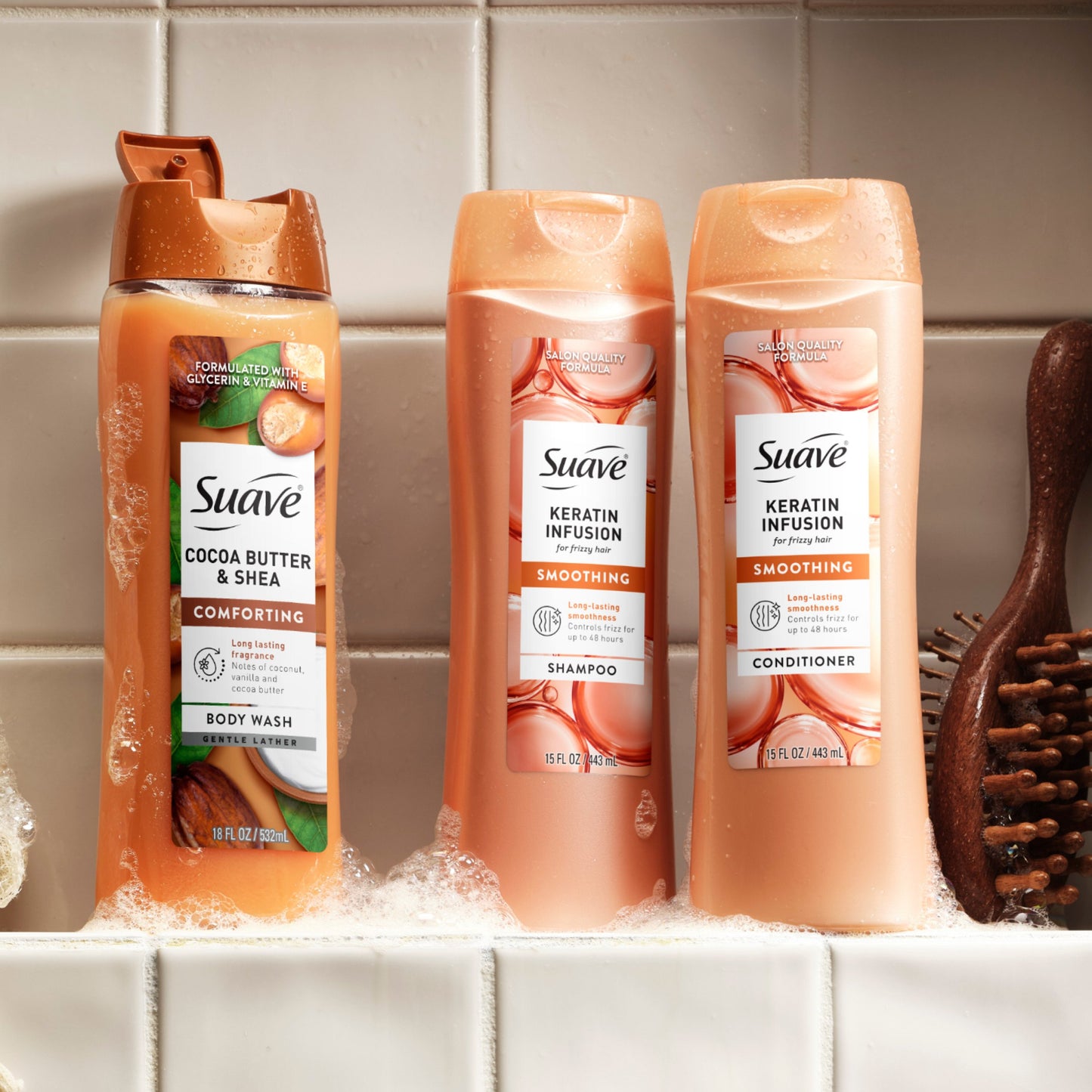 Suave Keratin Infusion Smoothing Shampoo & Conditioner 2 pk