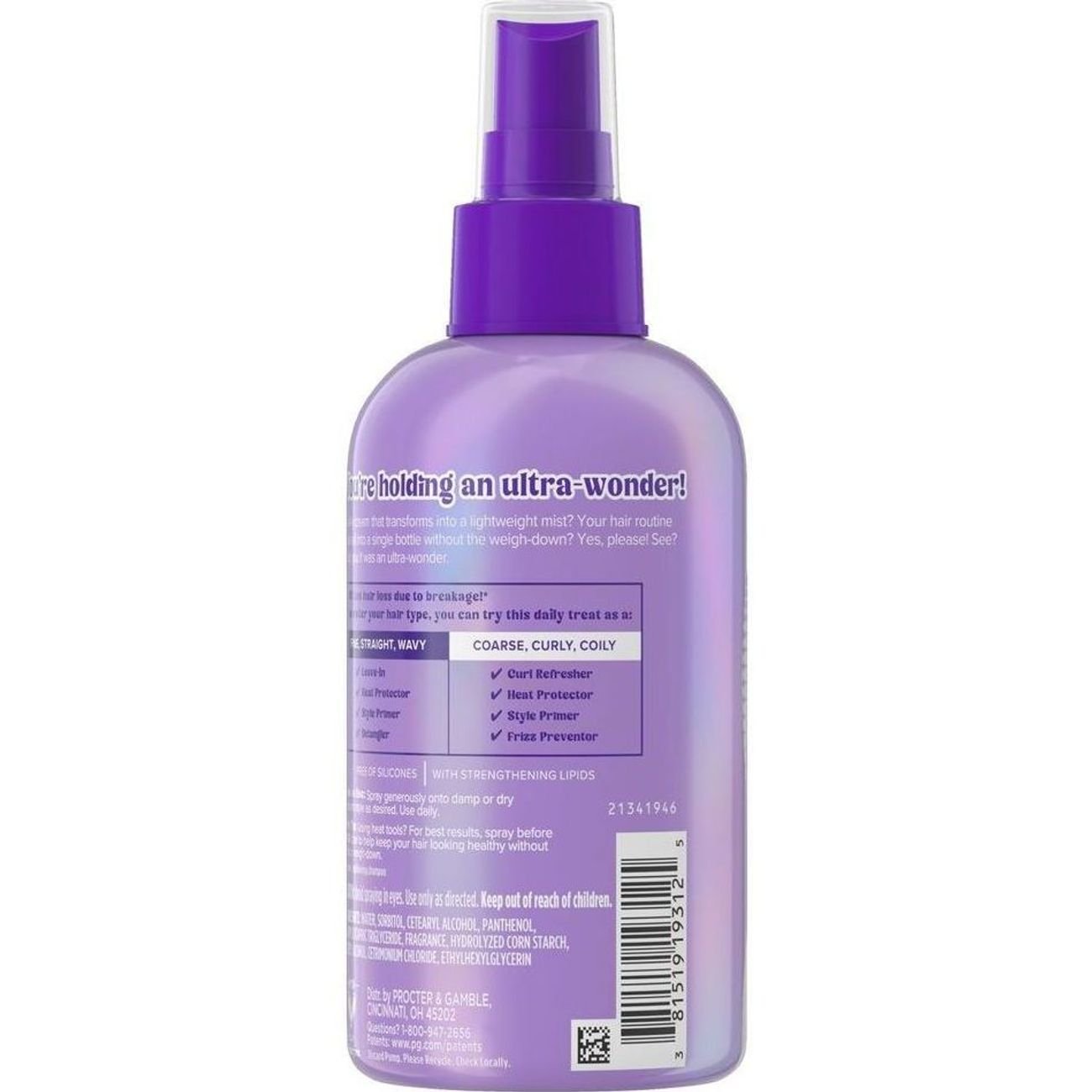 Aussie Ultra Wonder Multi-Use Daily Mist Heat Protection & Detangler Spray