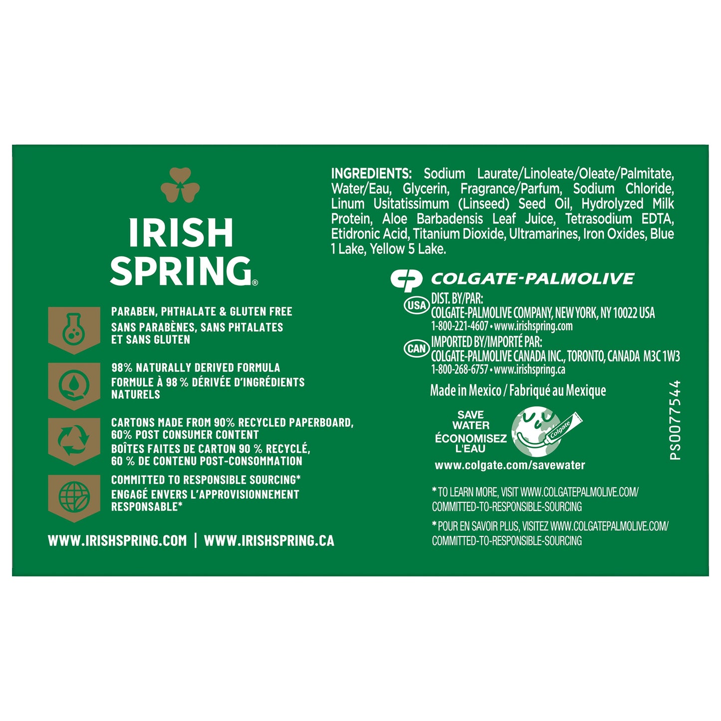 Irish Spring 12 Hr Fresh Bar Soap - Aloe Mist