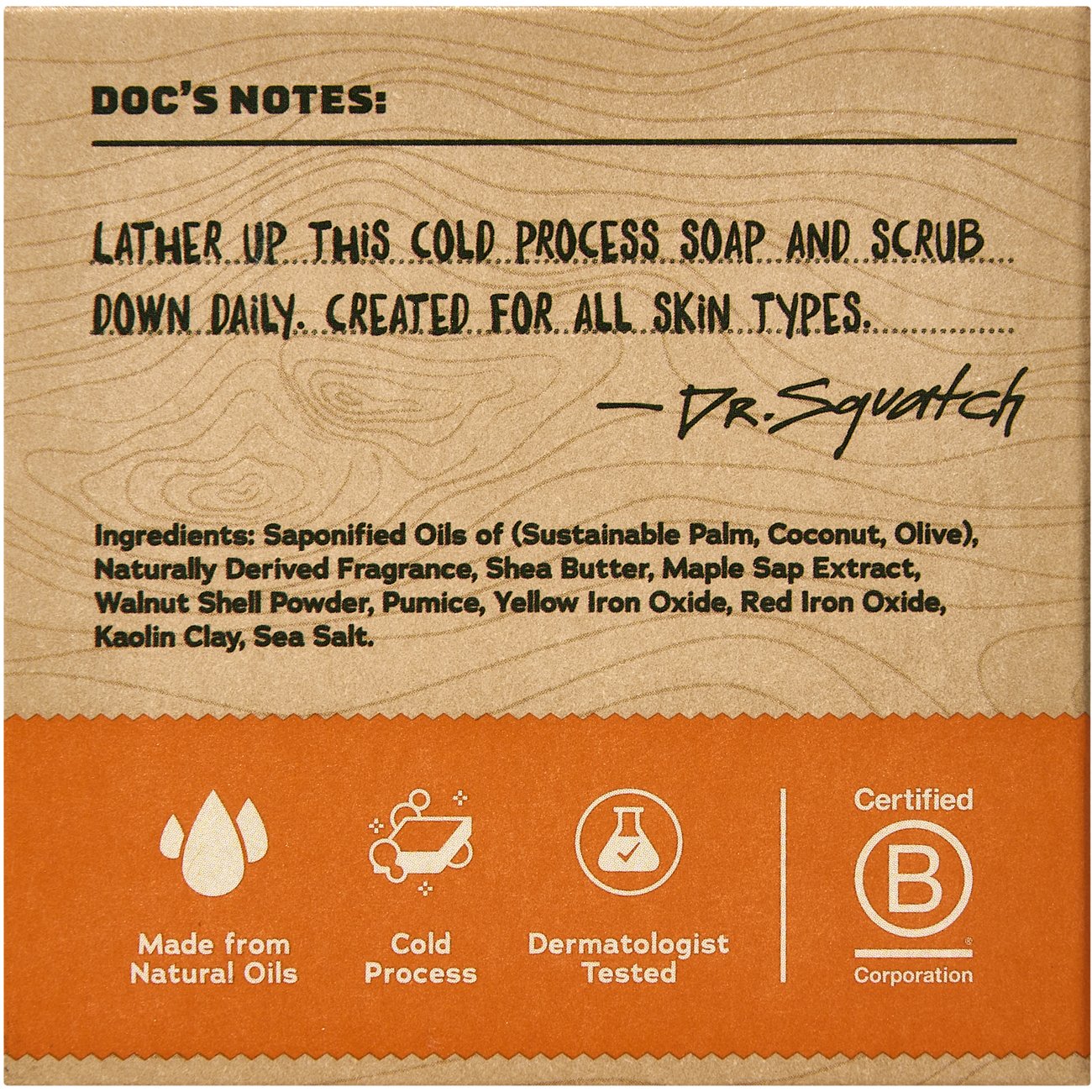Dr. Squatch Men's Natural Bar Soap - Lumberjack Lodge