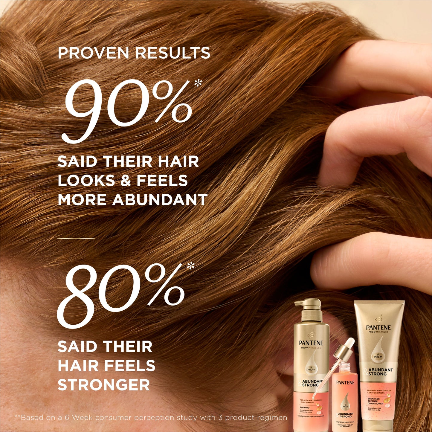 Pantene Abundant & Strong Conditioner with Pro-Vitamin B5 Complex and Antioxidants, 8 oz