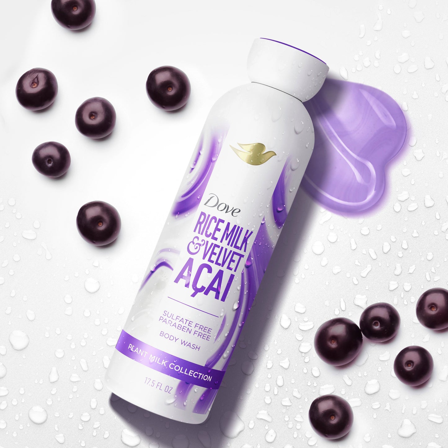 Dove Plant Milk Body Wash - Rice Milk & Velvet Acai