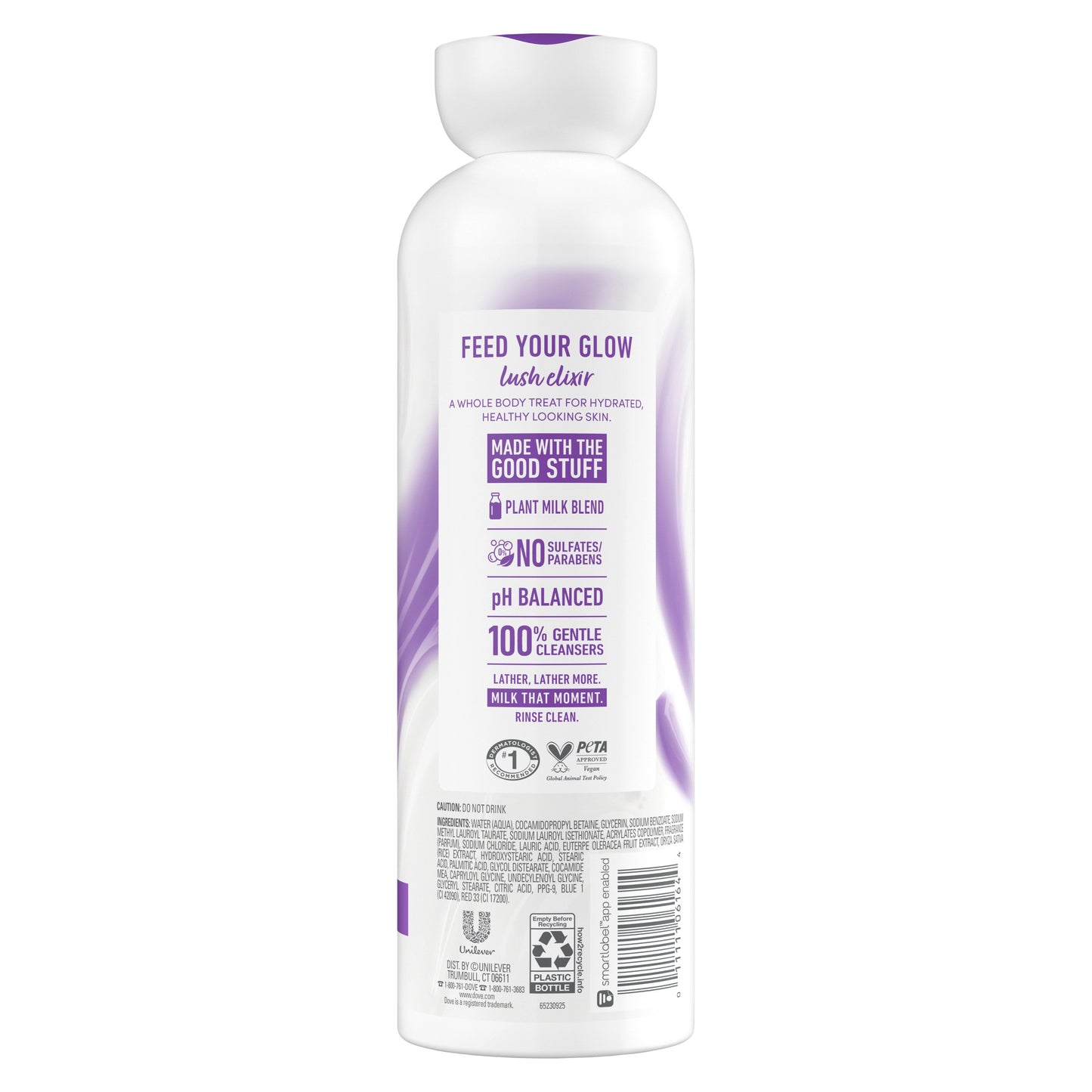 Dove Plant Milk Body Wash - Rice Milk & Velvet Acai