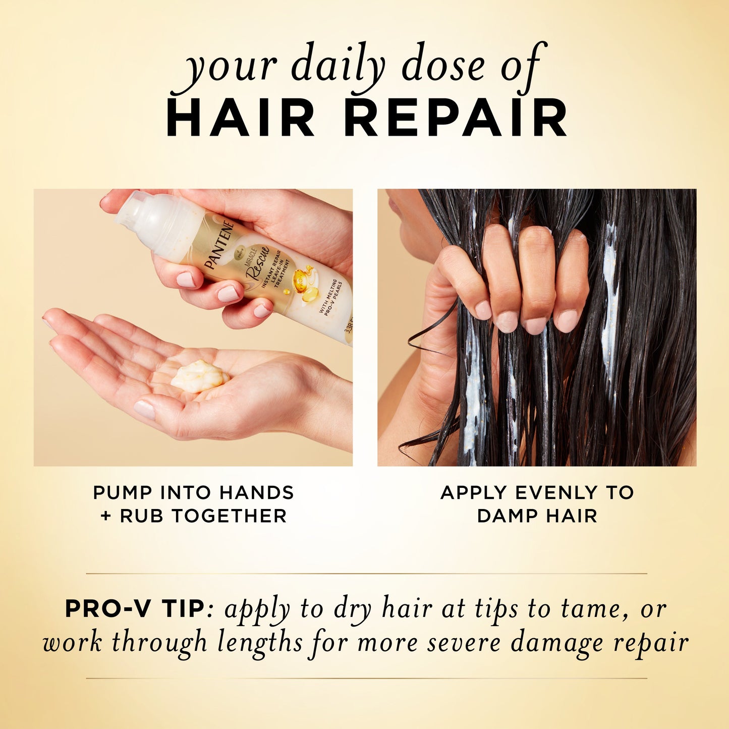 Pantene Miracle Rescue Instant Repair Leave-in Hair Treatment