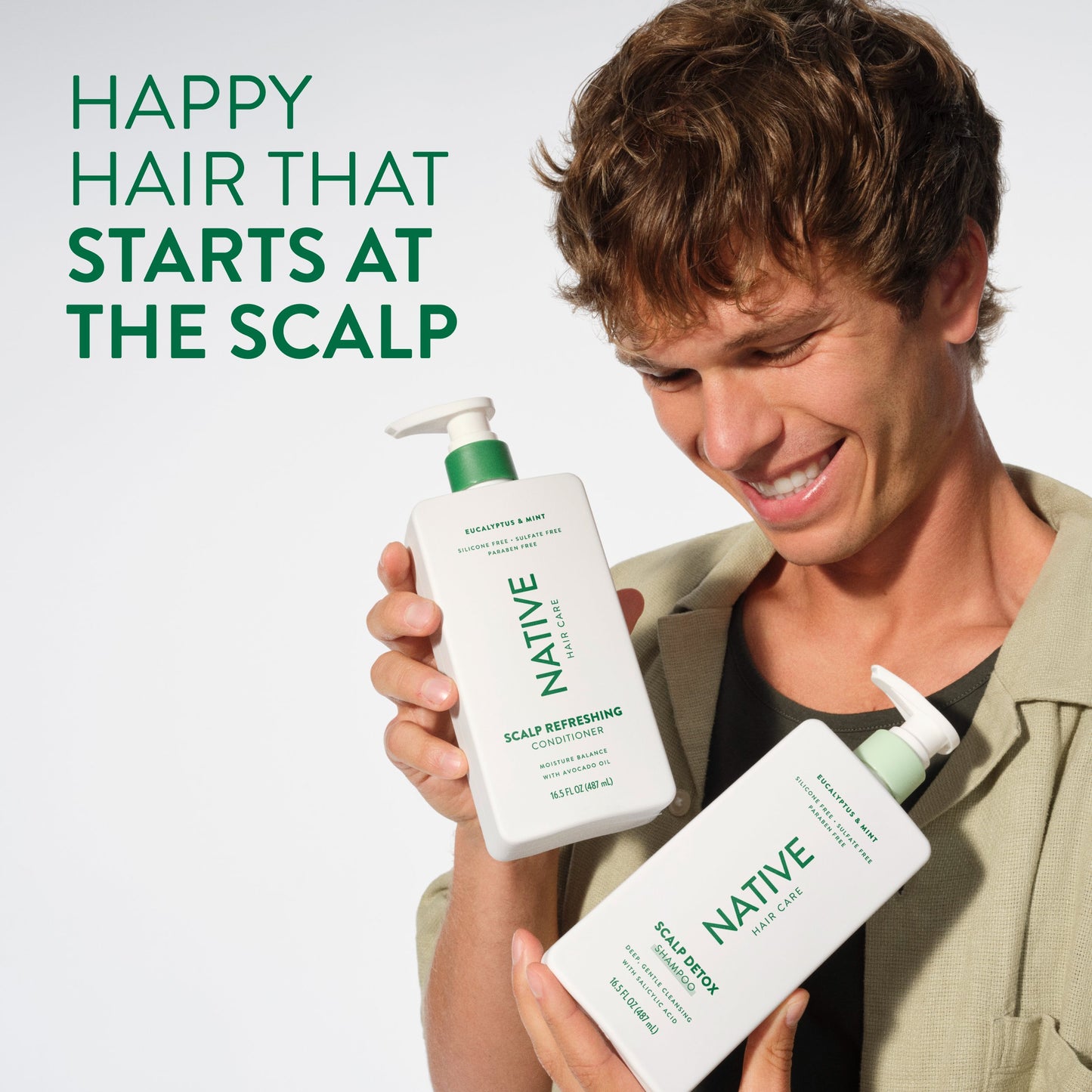 Native Scalp Detox Shampoo - Eucalyptus & Mint