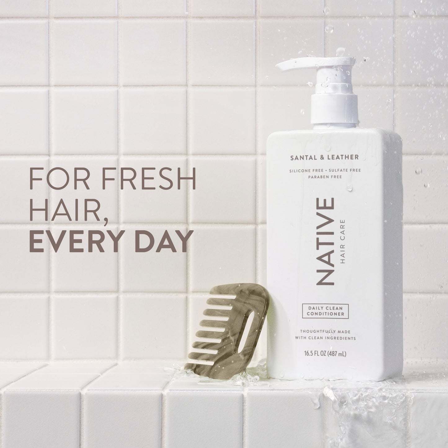 Native Daily Clean Conditioner - Santal & Leather