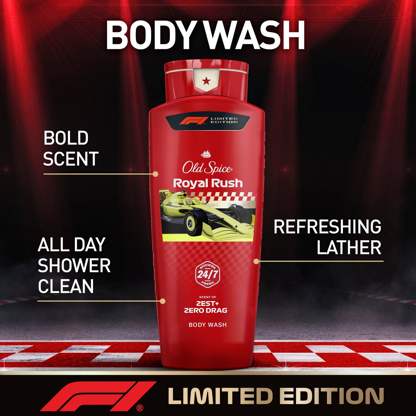 Old Spice Limited Edition F1 Body Wash - Royal Rush
