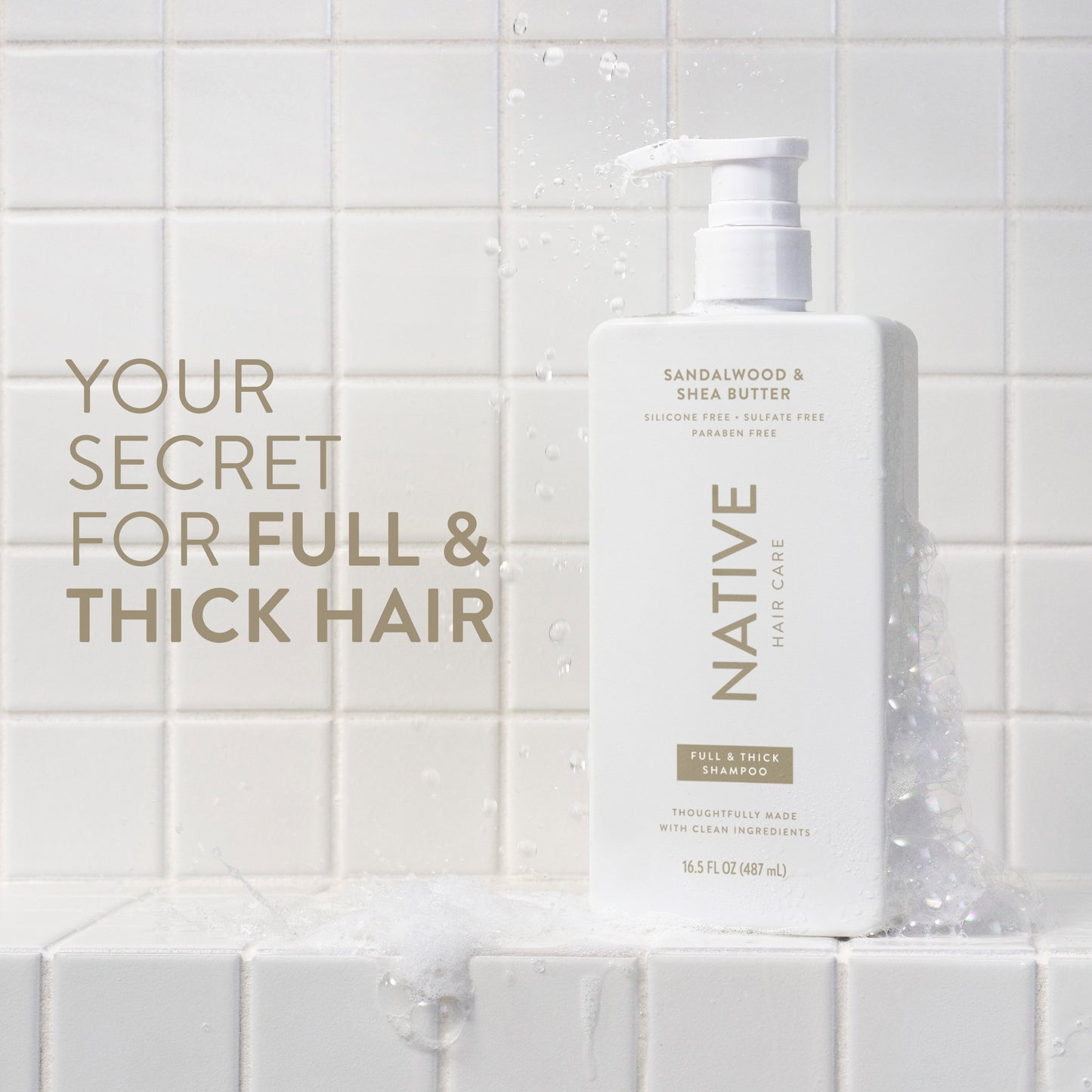 Native Full & Thick Shampoo - Sandalwood & Shea Butter
