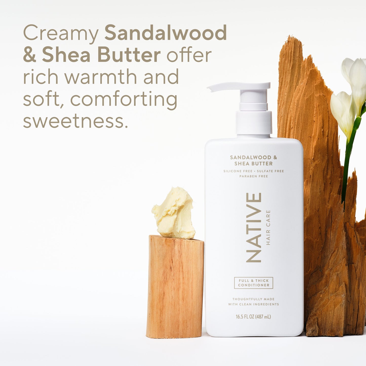 Native Full & Thick Shampoo - Sandalwood & Shea Butter