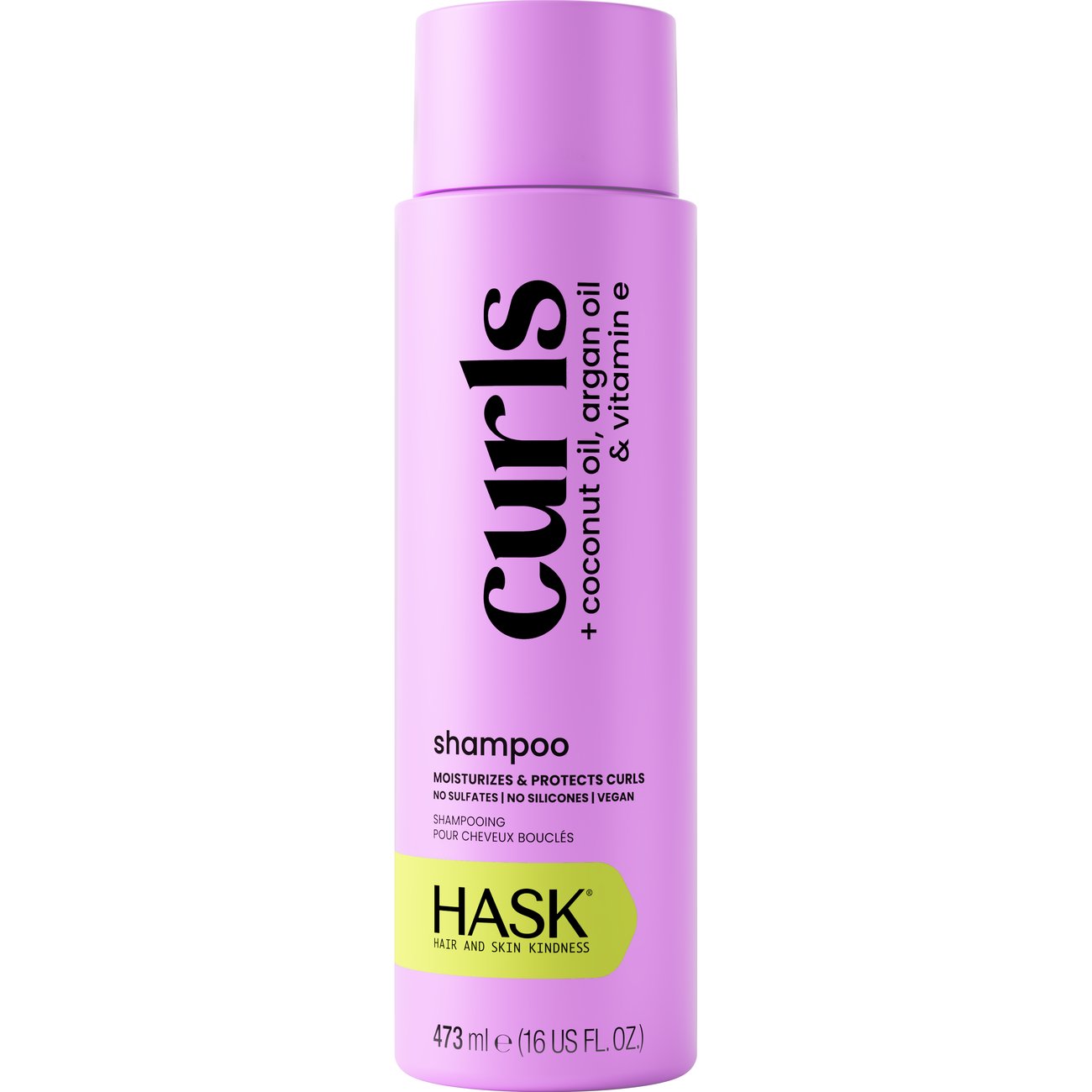HASK Curl Care Shampoo - Coconut Oil, Argan Oil & Vitamin E