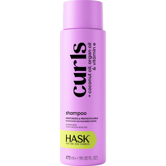 HASK Curl Care Shampoo - Coconut Oil, Argan Oil & Vitamin E