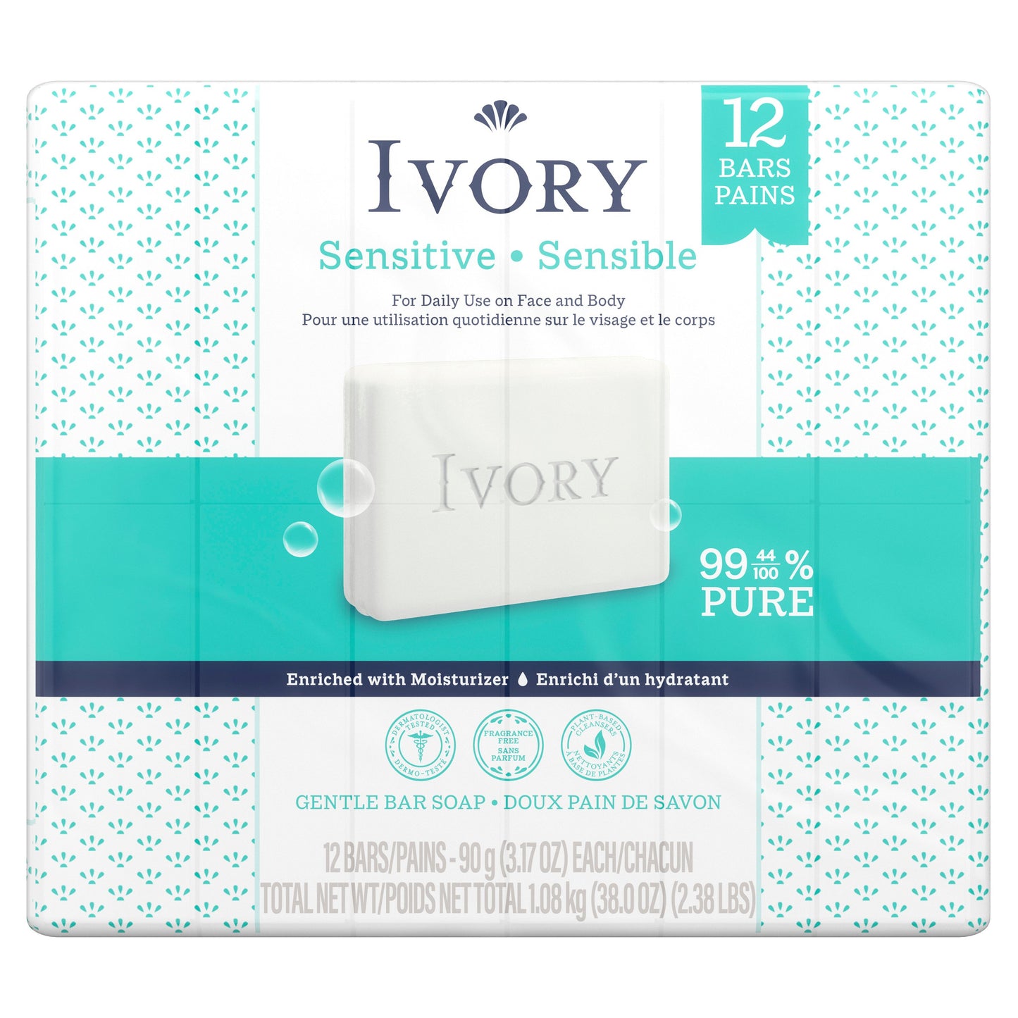 Ivory Sensitive Gentle Bar Soap