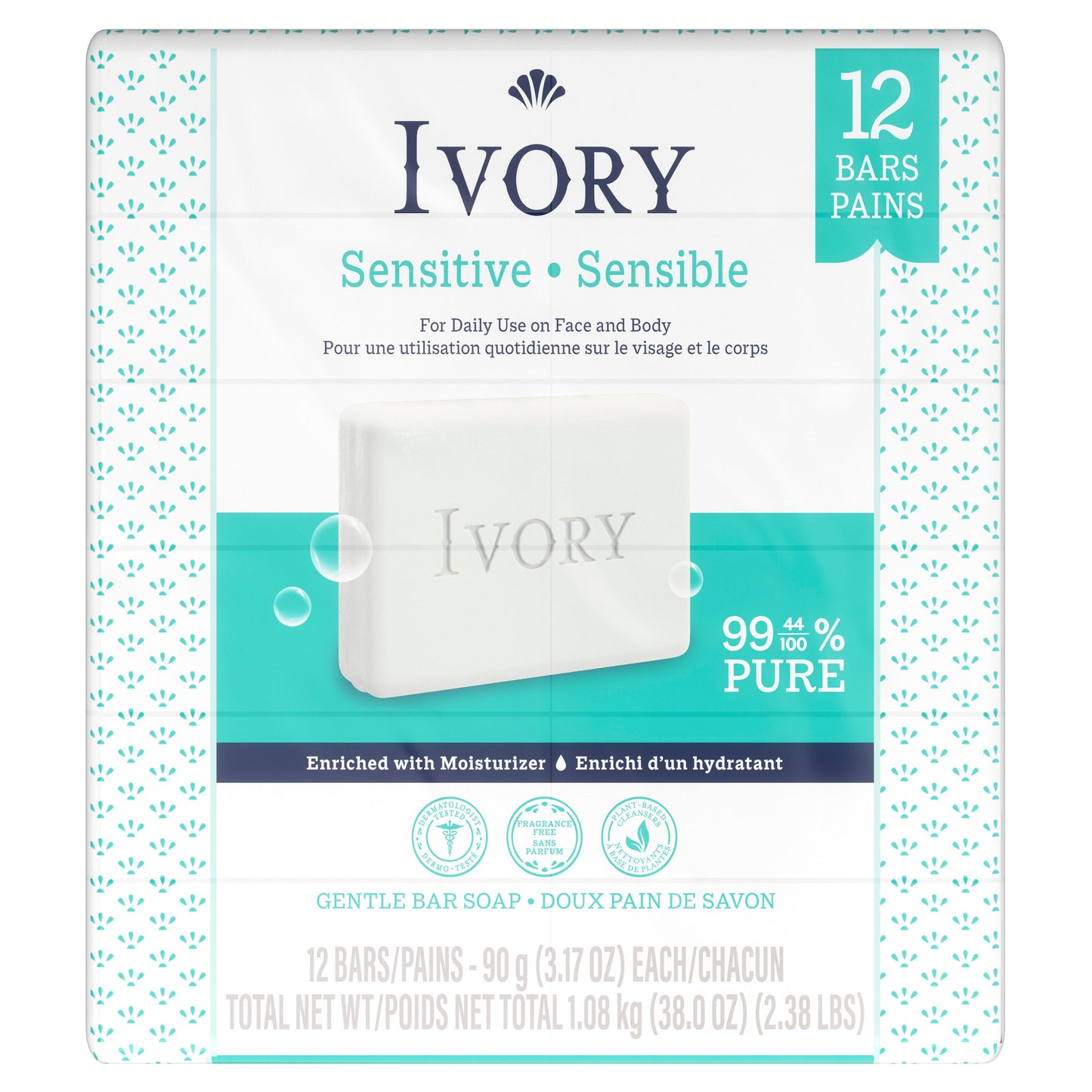 Ivory Sensitive Gentle Bar Soap