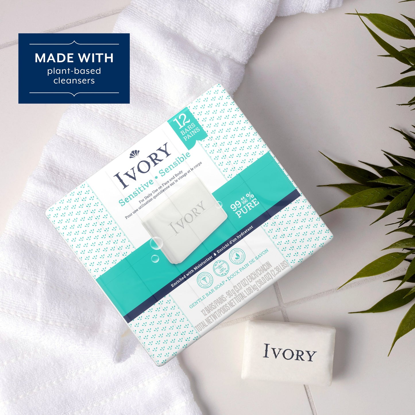 Ivory Sensitive Gentle Bar Soap