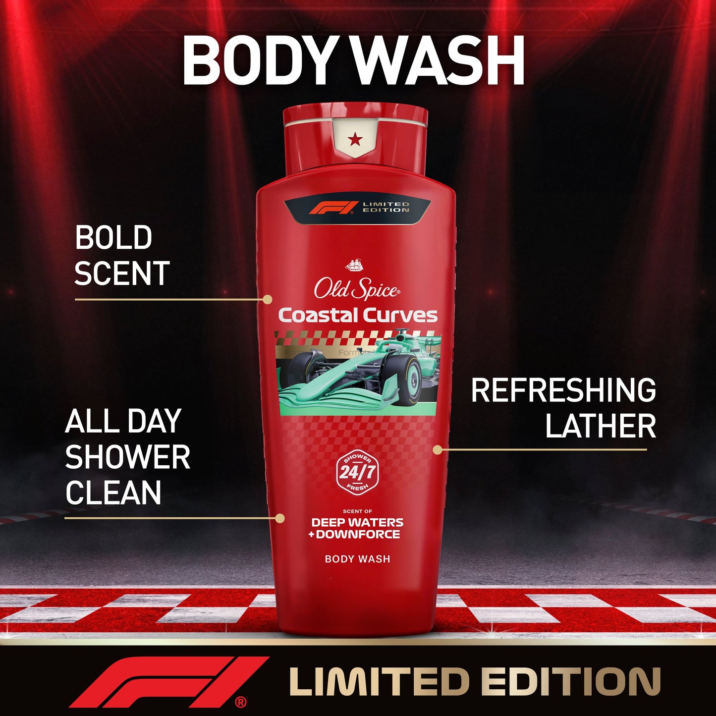 Old Spice Limited Edition F1 Body Wash - Coastal Curves