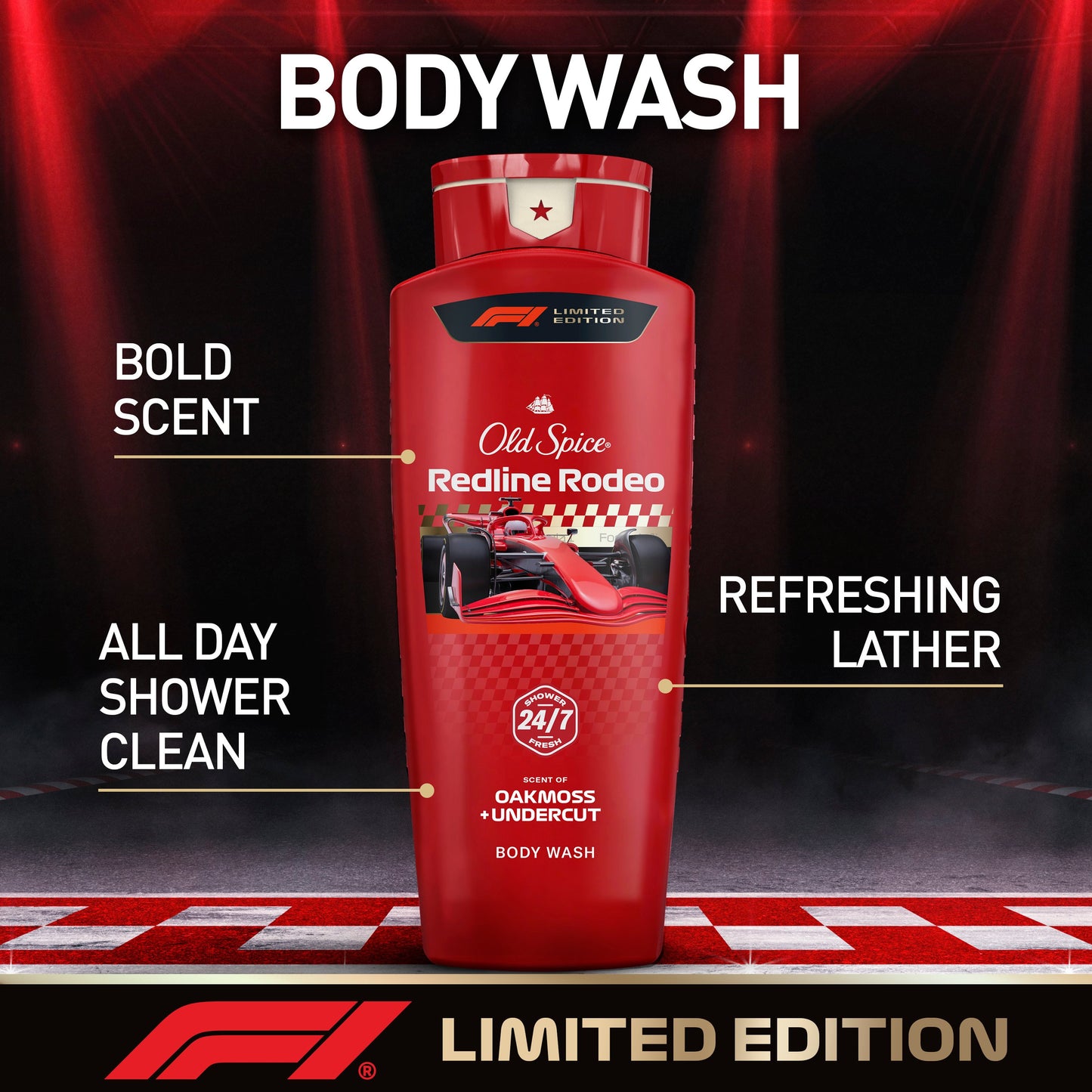 Old Spice Limited Edition F1 Body Wash - Redline Rodeo