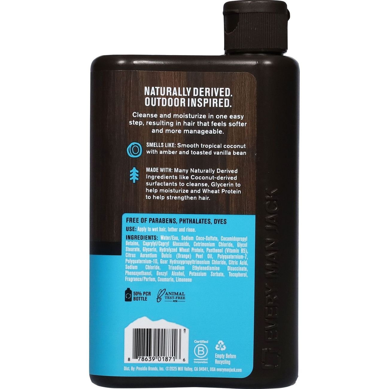 Every Man Jack Men 2-in-1 Shampoo & Conditioner - Coconut & Vanilla