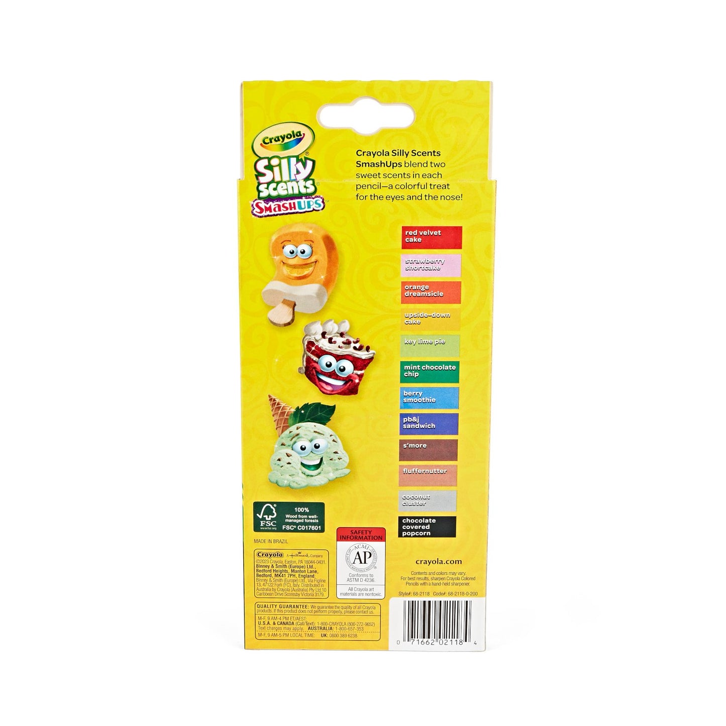 Crayola Silly Scents Smash Ups Colored Pencils