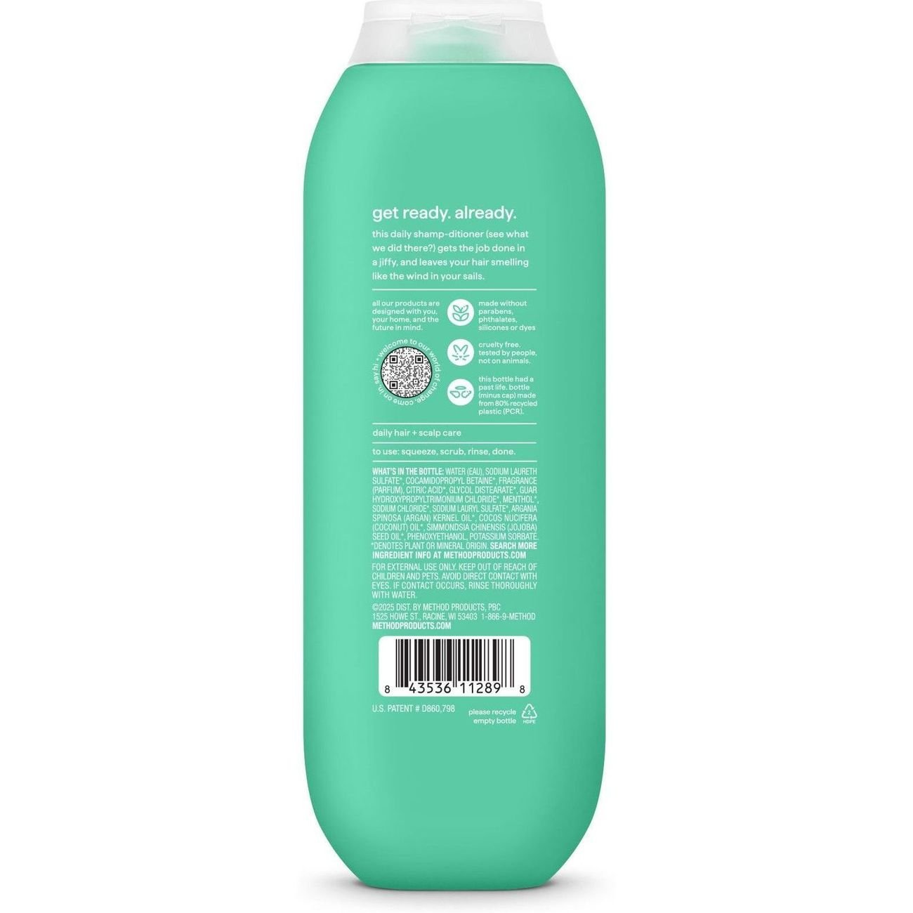 method Men's Hair Care 2-in-1 Shampoo & Conditioner - Marine + Mist
